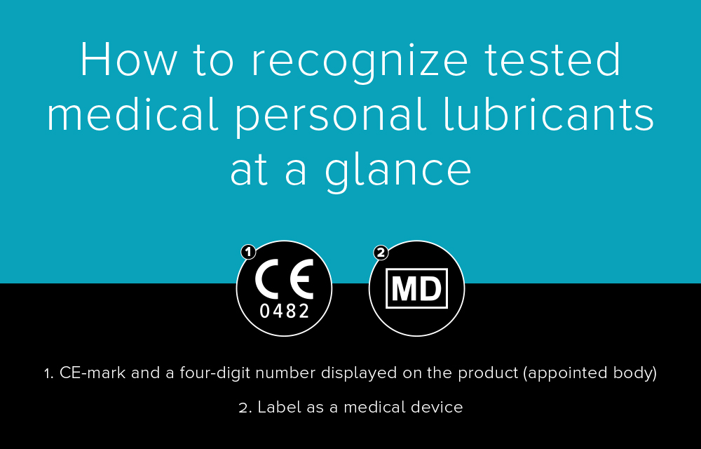 How to recognize tested medical personal lubricant at a glance
